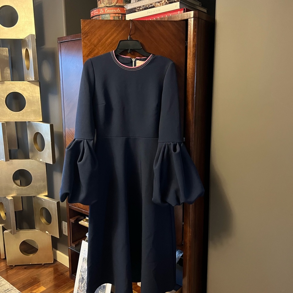 NEW ROKSANDA Aylin MIDI Dress Ink Navy